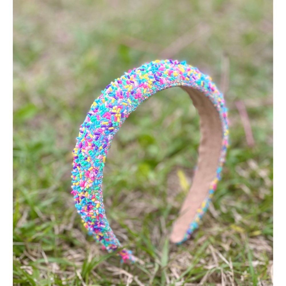 Sprinkles Headband, Birthday Headband, Confetti Headband, Birthday Party